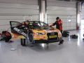 The team prepare the car (Photo by Marc Waller)