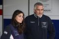 Jamie chadwick has the task of teaching bake off star Paul Hollywood how to win (Photo by Marc Waller)