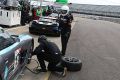 Helping with the wheel changes on a pitstop (Photo by Marc Waller)