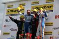 Final podium including Mark Howard the Jack Sears trophy winner for Knockhill (Photo by Marc Waller)