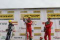 Champagne for the top three but soon it would only be Ingram celebrating (Photo by Mark Waller)