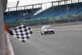 Shanel takes the chequered flag (photo by Marc Waller)