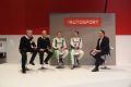 The Skoda WRC team on the Autosport stage (Photo by Marc Waller)