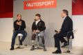 Billy Monger on the Autosport stage with Terry Grant (Photo by Marc Waller)
