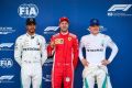 Sebastian VETTEL (Ferrari), Lewis HAMILTON (Mercedes) and Valtteri BOTTAS (Mercedes) (Photo by FIA)
