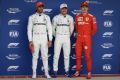 Valtteri BOTTAS (Mercedes), Lewis HAMILTON (Mercedes) and  Charles LECLERC (Ferrari) (Photo by FIA)