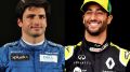Sainz to Ferrari from McLaren,  Ricciardo from Renault to McLaren in F1